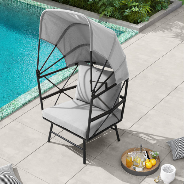 Arlmont & Co. Folding Canopy Patio Chair Wayfair